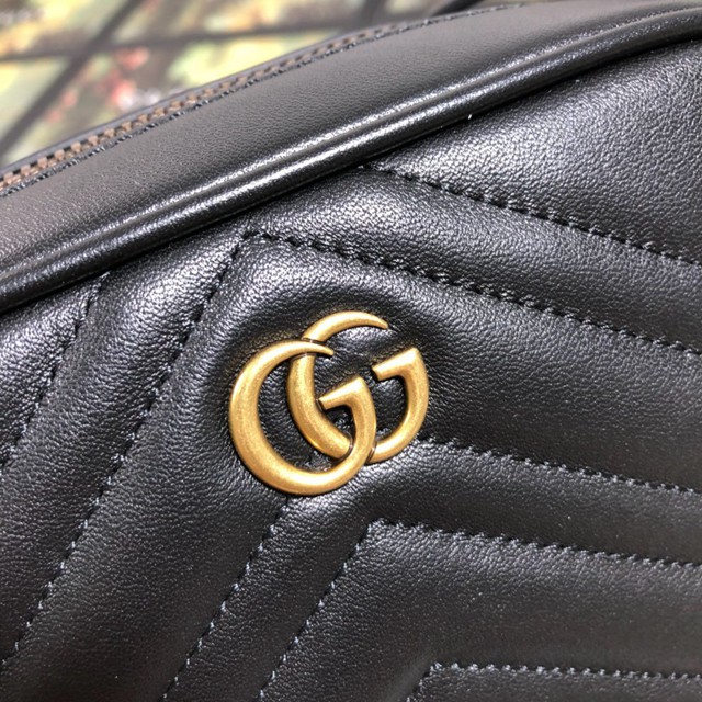 Gucci專櫃款男包 523365 古馳GGmarmont男士單肩斜挎包  gqy2463